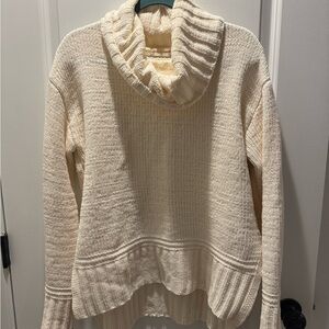 Altar'd State Cream Cowl Neck Sweater